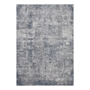 Nourison Rustic Textures 63&quot x 87&quot Fabric Indoor Rug in Gray Painterly