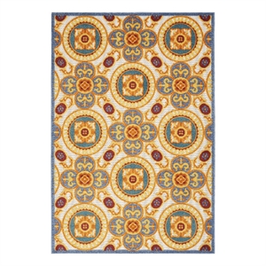 Nourison Aloha 42&quot x 66&quot Polypropylene Fabric Rug in Multi-Color
