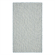 Nourison Courtyard 3' x 5' Ivory Aqua Fabric Modern Area Rug (3' x 5')