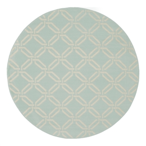 Nourison Jubilant 63&quot Round Fabric Indoor Rug in Green Nautical & Beach