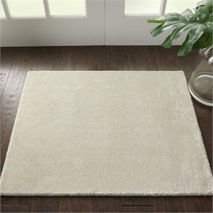 Nourison Twilight 66&quot x 96&quot Wool Indoor Rug in Golden Ivory Finish