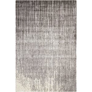 Nourison Twilight 66&quot x 96&quot Wool Indoor Rug in Smoke Gray Finish