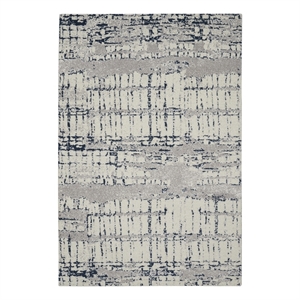 Nourison Twilight 66&quot x 96&quot Wool Indoor Rug in Ivory/Navy Finish