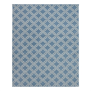 Nourison Jubilant 94&quot x 118&quot Fabric Indoor Rug in Blue Nautical & Beach