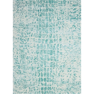 Nourison Gemstone 93&quot x 117&quot Wool Indoor Rug in Jade Green Eclectic