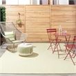 Nourison Courtyard 9' x 12' Ivory Green Fabric Modern Area Rug (9' x 12')