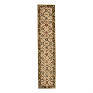 Nourison Living Treasures 30&quot x 144&quot Wool Indoor Rug in Beige