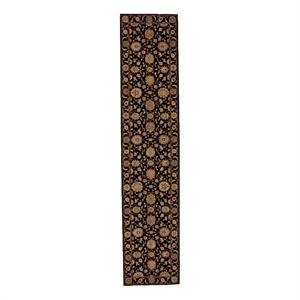 Nourison Living Treasures 30&quot x 144&quot Wool Indoor Rug in Black