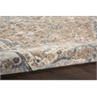 Nourison Concerto 12' Runner Beige Gray Fabric Farmhouse Area Rug (12' Runner)
