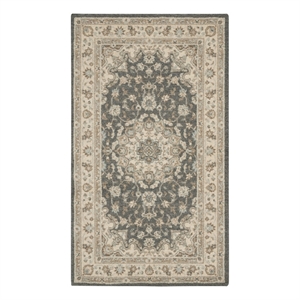 Nourison Living Treasures 2'6&quot x 4'3&quot Wool Indoor Rug in Gray-Ivory