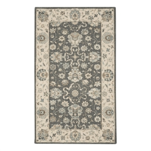 Nourison Living Treasures 30&quot x 51&quot Wool Indoor Rug in Gray-Ivory