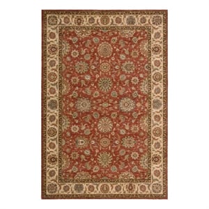 Nourison Living Treasures 66&quot x 99&quot Wool Indoor Rug in Rust Red