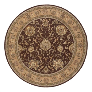 Nourison Nourison 2000 96&quot Round Wool Indoor Rug in Brown