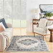 Nourison Passion 8' x 10' Ivory Gray Blue Fabric Vintage Area Rug (8' x 10')