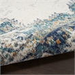 Nourison Passion 8' x 10' Ivory Gray Blue Fabric Vintage Area Rug (8' x 10')