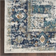 Nourison Passion 8' x 10' Ivory Gray Blue Fabric Vintage Area Rug (8' x 10')