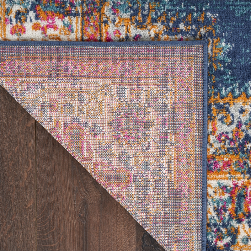 Nourison Passion 8' x 10' Navy Fabric Vintage Area Rug (8' x 10')