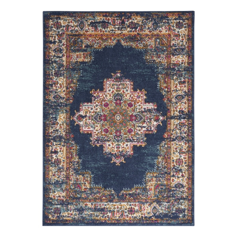 Nourison Passion 8' x 10' Navy Fabric Vintage Area Rug (8' x 10')