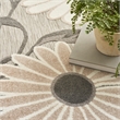 Nourison Aloha 8' x 11' Beige Fabric Contemporary Area Rug (8' x 11')