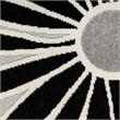 Nourison Aloha 4' x 6' Black White Fabric Contemporary Area Rug (4' x 6')
