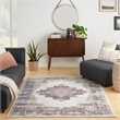 Nourison Passion 5' x 7' Ivory Blue Fabric Vintage Area Rug (5' x 7')