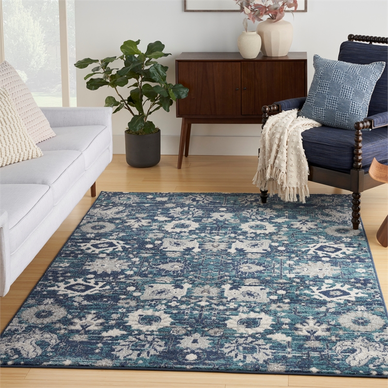 Nourison Passion 5' x 7' Surf Fabric Bohemian Area Rug (5' x 7')