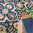 Nourison Allur 7' x 10' Navy Multicolor Fabric Bohemian Area Rug (7' x 10')
