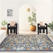 Nourison Allur 7' x 10' Navy Multicolor Fabric Bohemian Area Rug (7' x 10')