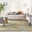 Nourison Allur 7' x 10' Sage Ivory Fabric Bohemian Area Rug (7' x 10')