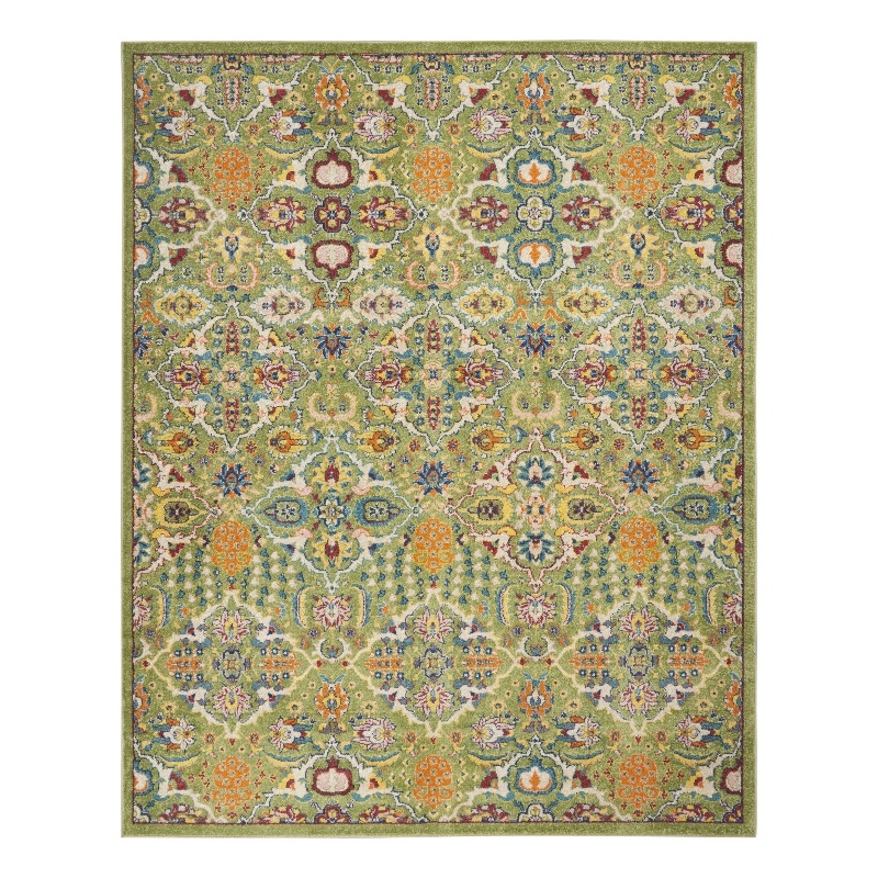 Nourison Allur 7' x 10' Sage Ivory Fabric Bohemian Area Rug (7' x 10')