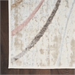 Nourison Home Glam 4' x 6' Fabric Ivory/Multicolor Modern Indoor Area Rug