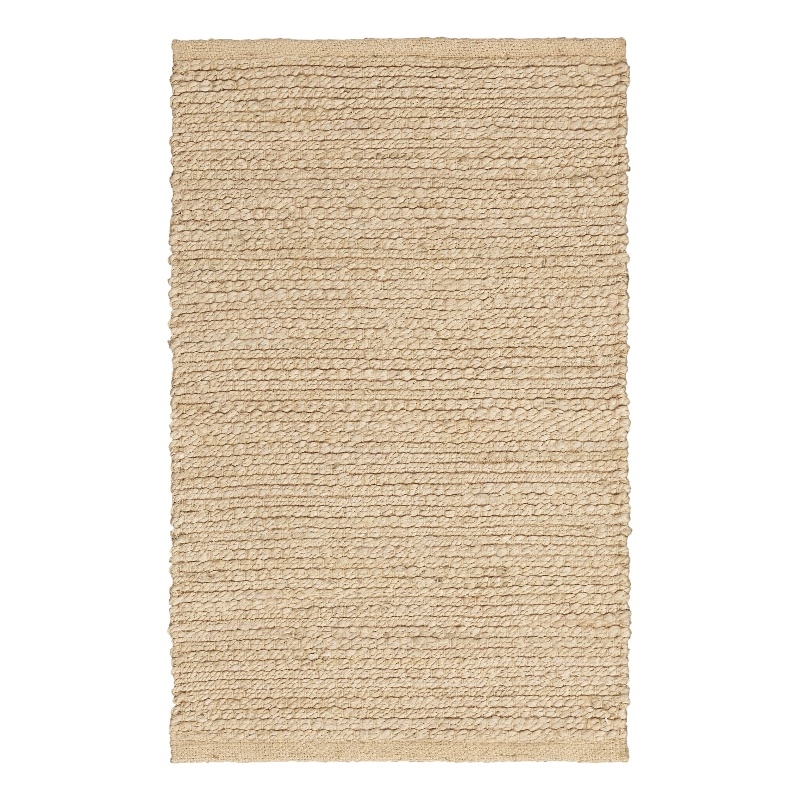 Nourison Natural Jute 2' x 3' Bleached / Beige Farmhouse Jute Indoor Rug