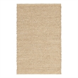 Nourison Natural Jute 2' x 3' Bleached / Beige Farmhouse Jute Indoor Rug