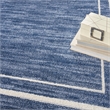 Nourison Essentials 5' x square Navy/Ivory Contemporary Indoor/Outdoor Rug