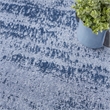 Nourison Essentials 5' x square Denim Modern Indoor/Outdoor Rug