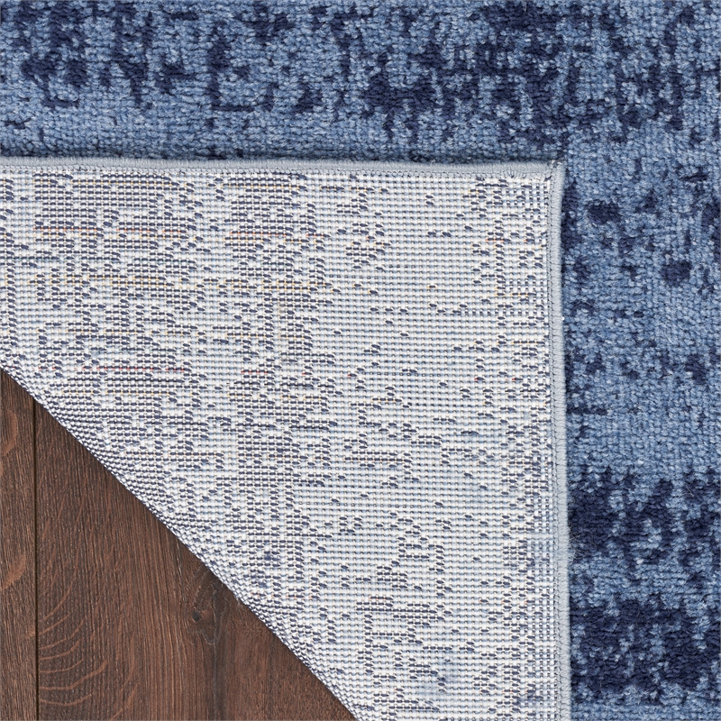 Nourison Essentials 10' x 14' Denim Modern Indoor/Outdoor Rug