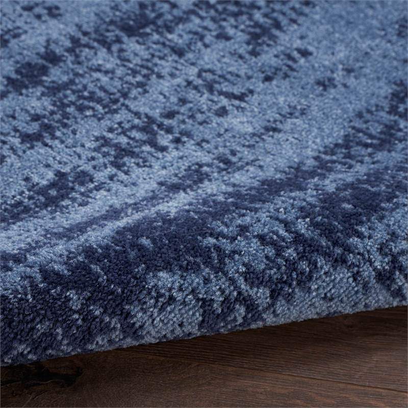 Nourison Essentials 10' x 14' Denim Modern Indoor/Outdoor Rug
