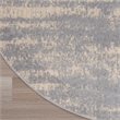 Nourison Essentials 6' x round Grey/Beige Modern Indoor/Outdoor Rug