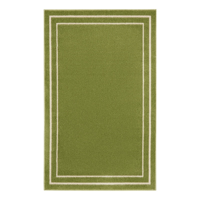 Nourison Essentials 2' x 4' Green Ivory Contemporary Indoor/Outdoor Rug