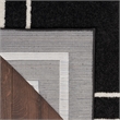 Nourison Essentials 3' x 5' Black Ivory Contemporary Indoor/Outdoor Rug