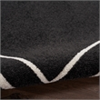 Nourison Essentials 3' x 5' Black Ivory Contemporary Indoor/Outdoor Rug