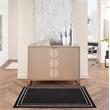Nourison Essentials 3' x 5' Black Ivory Contemporary Indoor/Outdoor Rug