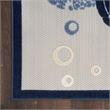 Nourison Aloha 2' x 6' Navy Blue Coastal Nautical & Beach Indoor/Outdoor Rug