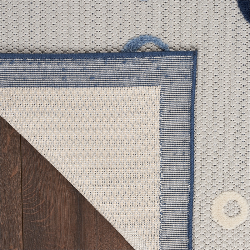 Nourison Aloha 2' x 6' Navy Blue Coastal Nautical & Beach Indoor/Outdoor Rug