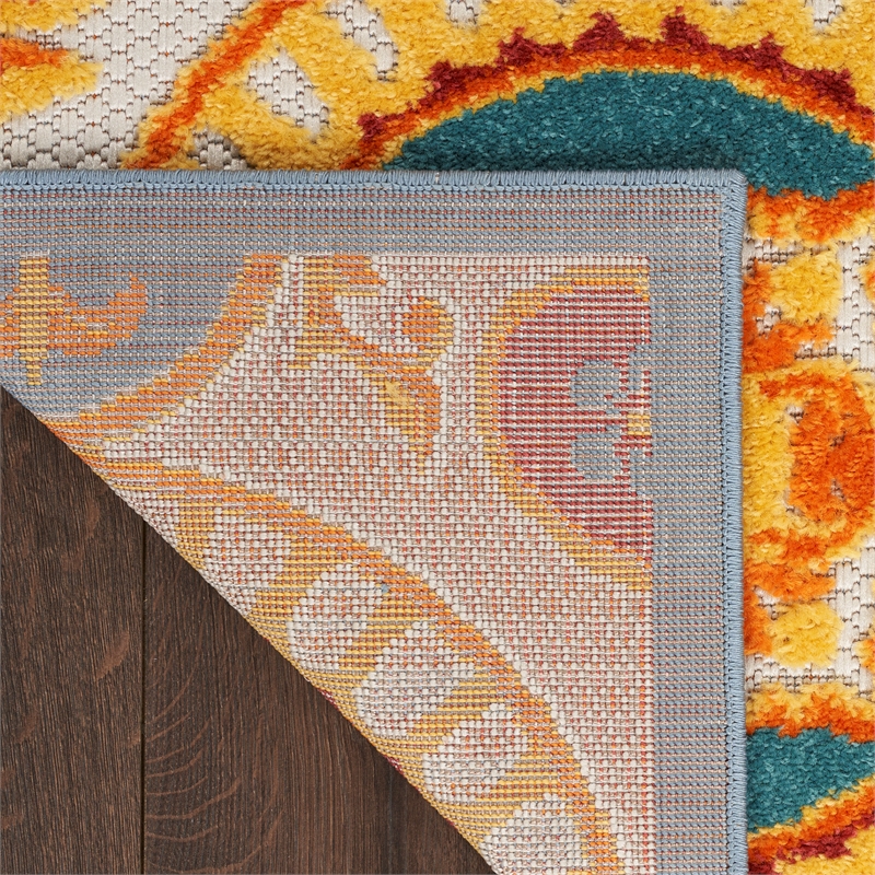 Nourison Aloha 9' x 12' Multicolor Tropical Indoor/Outdoor Rug