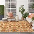 Nourison Aloha 9' x 12' Multicolor Tropical Indoor/Outdoor Rug