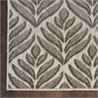 Nourison Aloha 3' x 4' Charcoal Fabric Tropical Area Rug (3' x 4')