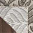 Nourison Aloha 3' x 4' Charcoal Fabric Tropical Area Rug (3' x 4')