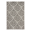 Nourison Aloha 3' x 4' Charcoal Fabric Tropical Area Rug (3' x 4')