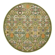 Nourison Allur 8' x Round Sage Ivory Fabric Bohemian Area Rug (8' Round)